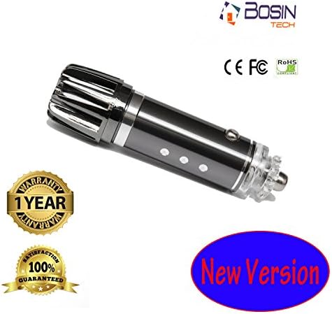 2016 Bosin Newest Model Car Air Purifier, Air Freshener, Ionic Air Purifier and Odor Eliminator, Remove Smoke, Pet Smell, Bacteria, Dust, Pollen, For Your Car, Truck & RV (Grey)