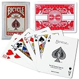 100% Plastic Bicycle Prestige Dura-Flex Cards Red - Rare