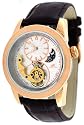 Adee Kaye #AK8025-MRG7 Men's 3-D Layer Sun Moon Partial Skeleton Automatic Watch