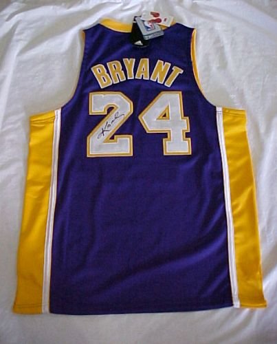 Kobe Bryant Hand Signed Autographed Authentic Los Angeles Lakers NBA Basketba...