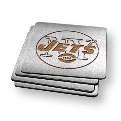 Sportula Products Boasters Stainless Steel Coasters, New York Jets at Amazon.com