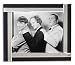 JOE DERITA AS CURLY-JOE, LARRY FINE AS LARRY, MOE HOWARD AS MOE FROM THE NEW 3 STOOGES #2 - BLACK & WHITE Movie Photo - Luxury Framed 25x20cm Photograph (Colour choice of Four Section Mirror and Black Glass Frame or Real Capiz Shell Frame)