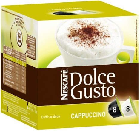 Nescafé Dolce Gusto Cappuccino 16 Capsules (Pack of 3, Total 48 Capsules)