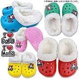 (アイラブパパ&ママ) I lovePaPa&Mama 2015 取り外し可能ボア付き ベビーサンダル スタッズアクセサリー付 14cm グリーン(エメグリーン系)