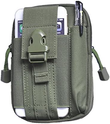 Sevenday Nylon Smartphone Holster EDC Accessory Tool Waist Pouch Case with Belt Loop & Belt Latch for Accessories & Smart Phones (Army Green)