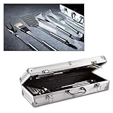 Edelstahl Grillbesteck - 5 tlg. im Alu Koffer