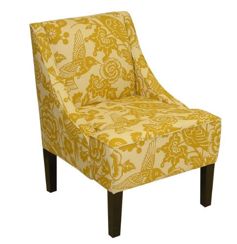 Skyline Furniture Swoop Arm Chair in Canary Maize On Sale