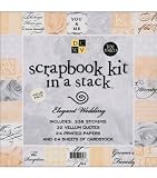 Scrapbook Kit In A Stack 8''X8''-Elegant Wedding