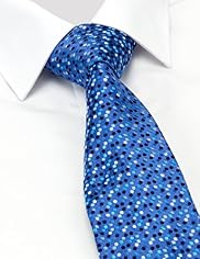 Savile Row Inspired Pure Silk Embroidered Spot Tie