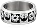 Star Wars Jewelry Men's Empire Rebel Alliance Logo Stainless Steel Ring