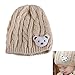 Vktech® Soft Winter Crochet Baby Newborn Toddler Boy Girl Beanie Hat Cute Bear Cap (Off-white)