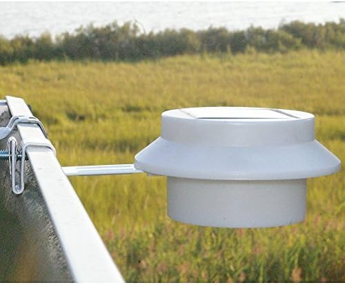 Niceshop® Brand New White Solar Gutter LED Lights-Sun Power LED Solar Gutter Light for Indoor Outdoor Permanent or Portable for Any House, Fence, Garden, Garage, Shed, Walkways, Stairs etc