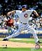 MLB Chicago Cubs Randy Wells Pitching Autographed 8-by-10-Inch Photograph