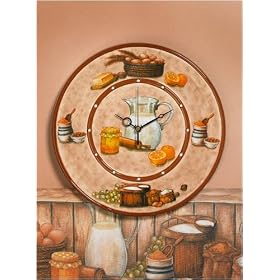 Click here to buy Breakfast Nook Wall Clock by Popular Home Collections.