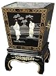 Good Great Best Unique Home D&eacute;cor Gift Ideas - 16" Oriental Style Black Lacquer Planter Trash Can