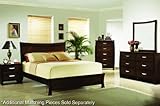 Welton USA BR95QHDM - Elaine Contemporary Bedroom Set in Espresso