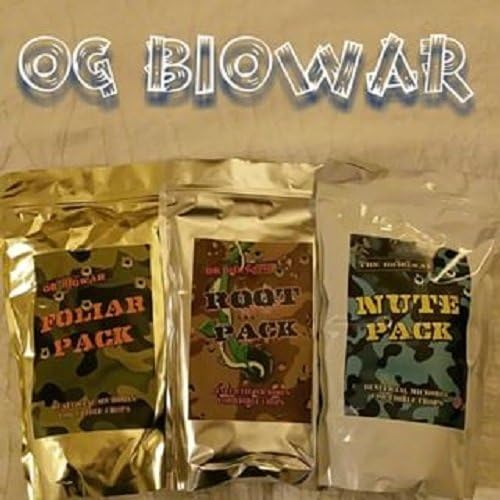 Og Biowar Trio Foliar Nute Root Pack All Natural Microbes 1 Kilo of Each 3 Bags Total Bio War
