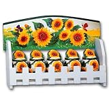 SUNFLOWER 3-D Spice Rack & Jars *NEW*