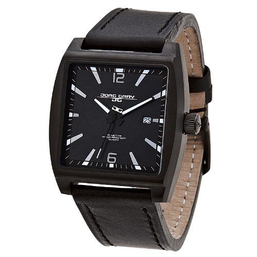 Jorg Gray JG5200-17 - Unisex Watch, Japan 3 Hands Mvt, Date Display, Leather Straps