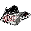 Fox Racing Prints Visor Men's V2 Dirt Bike Motorcycle Helmet Accessories w/ Free B&F Heart Sticker - Black