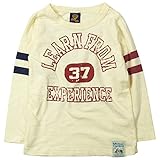 《H28年秋冬物》BOOM TOWNKIDS(ブームタウンキッズ) カレッジ風 アメカジスラブ天竺長袖Tシャツ 130cm/オフ NO.F-951105