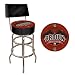 Brown University Padded Bar Stool with Back (fls)