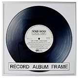Retro Vinyl Record Album Cover Picture Frame - Silver