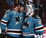 EVGENI NABUKOV & JOE THORNTON SAN JOSE SHARKS 8 X 10 PHOTO