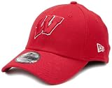 NCAA Wisconsin Badgers Team Classic 3930 Flex Fit Cap (Red, Small/Medium)