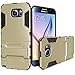 Galaxy Note 5 Case, [Heavy Duty] Galaxy Note 5 Cases with Kickstand [Dual Layer] Hard Case Cover Protective Bumper Skin for Samsung Galaxy Note 5, Gold/Black