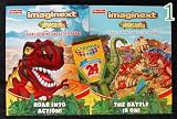 2 Fisher Price Dinosaur Coloring Books plus 24 Crayons