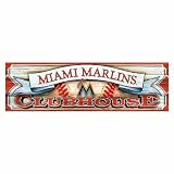 MLB Miami Marlins  9-by-30 "Clubhouse" Wood Sign