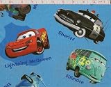 By the Yard Disney Cars Quilt Cotton Fabric
