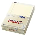 TOPS 63130 Prismt Plus Legal Rule Writing Pads, Letter, Pastel Ivory, 50 sheets/pad, 12/pk