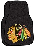 NHL Chicago Blackhawks 2-Piece Cromo Jet Printed Floor Car Mat Set