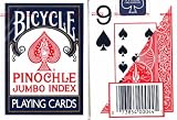 Bicycle PINOCHLE JUMBO INDEX Playing Cards (12 Pack)