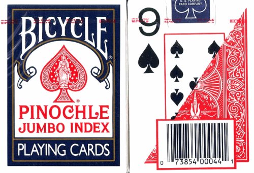 Bicycle PINOCHLE JUMBO INDEX Playing Cards (12 Pack)