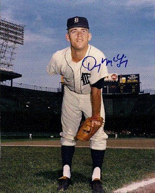 Autographed/Hand Signed 8x10 Photo Denny Mclain Detroit Tigers