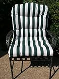 2 x Outdoor Patio Seat and Back Cushions - Classic Design 23 wide x 42 tall ....
