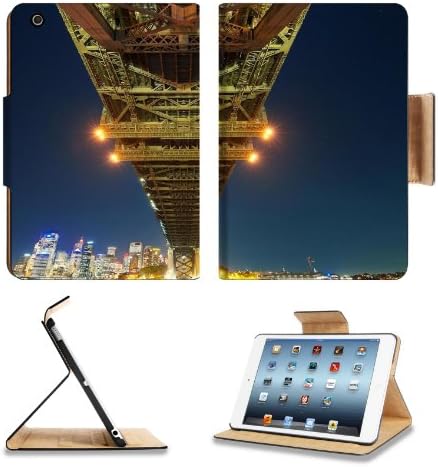 Sydney Bay Bridge Skies Scenery Apple Ipad Mini Retina Display Flip Case Stand Smart Magnetic Cover Open Ports Customized Made to Order Support Ready Premium Deluxe Pu Leather 8 Inch (205mm) X 5 1/2 Inch (140mm) X 11/16 Inch (17mm) MSD Ipad Mini Retina 2 Professional Ipadmini Cases Ipad_mini Accessories Graphic Background Covers Designed Model Folio Sleeve HD Template Designed Wallpaper Photo Jacket Wifi 16gb 32gb 64gb Luxury Protector