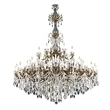 Pecaso Romanza Crystal Chandelier 4900-24-12-6-AG HH by Lighting