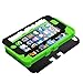 MYBAT IPHONE5HPCTUFFSO007NP Premium TUFF Case for iPhone 5 - 1 Pack - Retail Packaging - Black/Electric Green