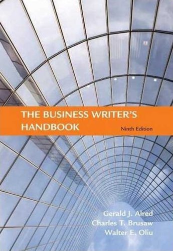 The Business Writers Handbook, Ninth Edition