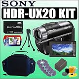 Sony HDR-UX20 4MP DVD Hybrid Plus High Definition Handycam Camcorder Plus Accessory Outfit - Sony ASONHDRUX20K1