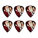 Santa Claus Christmas List Novelty Guitar Picks Medium Gauge - Set of 6