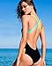Flymall Classic High Waist Color Strap One-piece Bikini Monokini