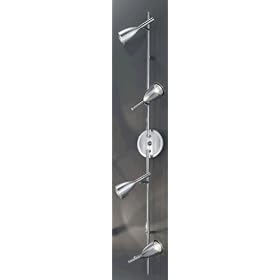 Eglo 88365A Halva-1, Chrome, 4-Light Track Light Fixture by Eglo