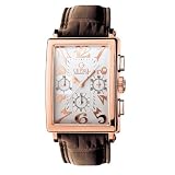 Gevril Mens 5110 Rose Gold Avenue of Americas Automatic Chronograph Watch by Gevril