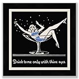 AdGraphics - Drink to me only with thine eyes - Framed 14.5