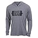 Raise the Bar - Gray - Men's Barbell Long Sleeve Triblend Hoody Shirt